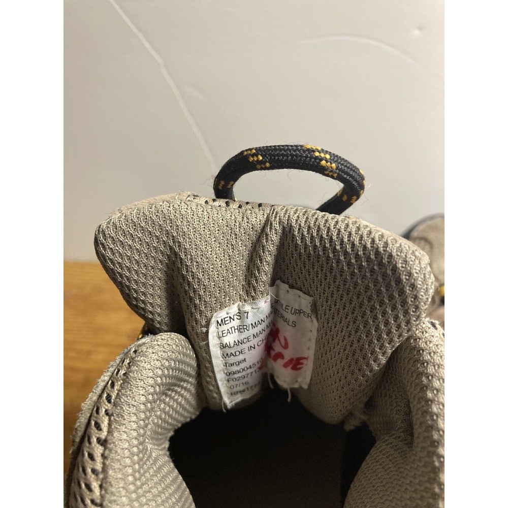 Merona Mens Size 7 Brown Suede Hiking Lace Up  Ankle Boots - Picture 5 of 5